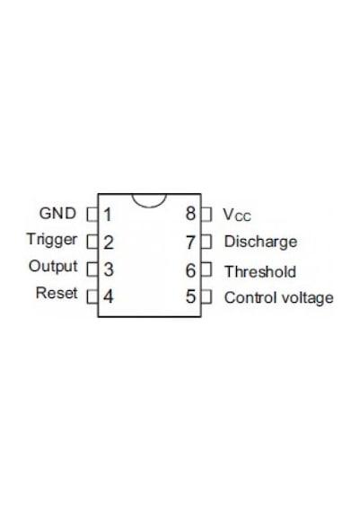 Ne555 Dip-8 Zamanlayıcı - Osilatör - Pulse Jeneratör Entegresi