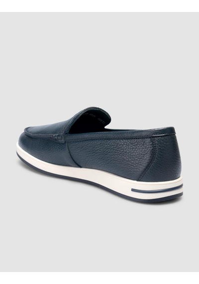 Cabani %100 Hakiki Deri Lacivert Erkek Loafer Lacivert