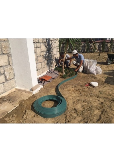 Çim Ayırıcı Plastik Çim Sınırlayıcı Bordür(Renk&Mt. Seçeneklidir)