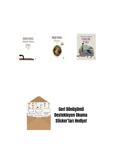 Müfettişler Müfettişi - Üçkâğıtçı 2 Kitap Bir Arada + Murtaza Midi Boy + Farecik Uyku + Okuma Sticker'ları