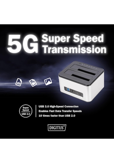 Digitus Da-71540-2 Çift Sata Hdd Yerleştirme İstasyonu Usb 3.