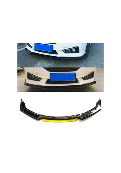 Honda City Sarı Renkli Ön Lip 4 Prç P.siyah Abs