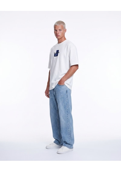 Respire Erkek Ffb Patch Oversize T-shirt Ekru