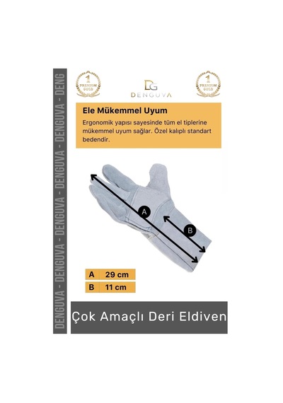 Yanmazeldiven Isıya Dayanıklı Yanmaz A Kalite Lamineli Su Geçirmez Pütürlü Konforlu Çok Amaçlı Deri
