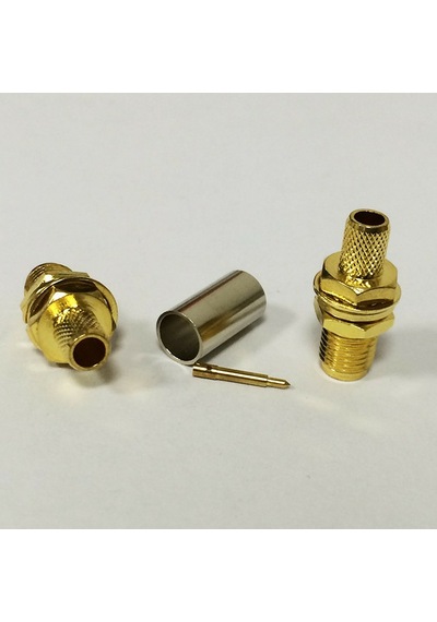RP SMA RG58-59-142-223 LMR195-200 Dişi Sıkmalı Kablo Konnektörü