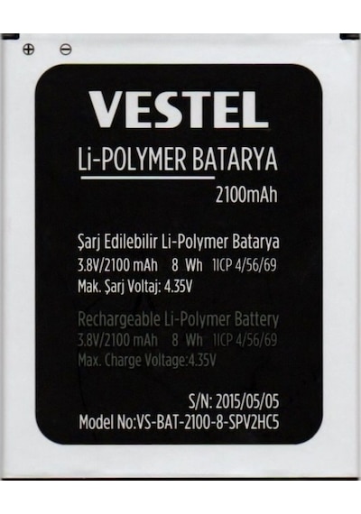 Vestel Uyumlu Venüs V3 5040 Pil Batarya 2100 Mah İthal