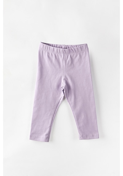 Miababy Basic Kız Çocuk Tayt %100 Pamuk 6 Ay 5 Yaş Mor