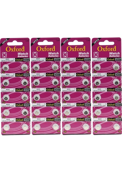Oxford AG4 LR626 377A Kartela Düğme Pil 10 x 4'lü