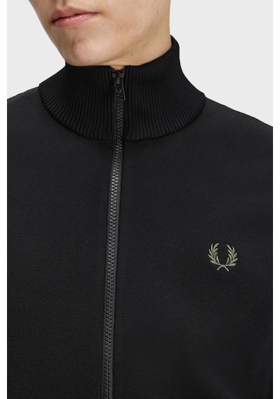 Fred Perry Regular Fit Dik Yaka Eşofman Üstü Erkek Eşofman Üstü K3317 102 Siyah