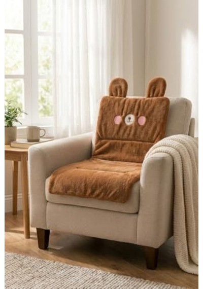 Orret Home Ayıcık Emojili Peluş Sandalye Ve Koltuk Minderi 65x42 Cm, Lastikli Sırt Destekli Minder, Yumuşak Peluş Kumaş, Arkası Lastikli Tasarım, Ev Ve Ofis Sandalyeleri İçin Oturma Minderi Kahve Açık Altın Orret Home Ayıcık Emojili Peluş Sandalye Ve Koltuk Minderi 65x42 Cm, Lastikli Sırt Destekli Minder, Yumuşak Peluş Kumaş, Arkası Lastikli Tasarım, Ev Ve Ofis Sandalyeleri İçin Oturma Minderi Kahve Açık Altın