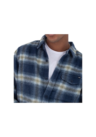 Hurley Hurley Portland Heavyweight Flannel Erkek Mavi Sweatshirt 6721 Lacivert
