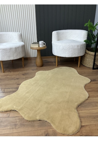 Tavşan Tüyü Post Peluş Ultra Yumuşak Post Puffy Cappuccino Camel