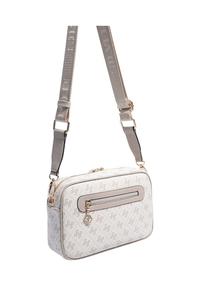 Silver Polo Sp1280 Kadın Çapraz Çanta Monogram Bej-kum