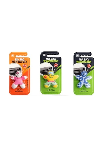 Maskot Şeklinde Araç Parfümü, 3'lü Set