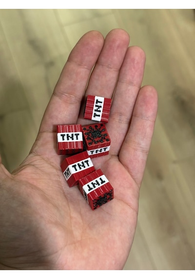 Minecraft 5 Adet Mini Blok - Plastik