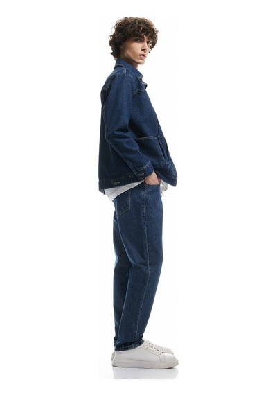 Koton Normal Bel Pamuklu 90's Slim Fit Jean Pantolon - Howland Jean Koyu İndigo 5sam40018nd İndigo