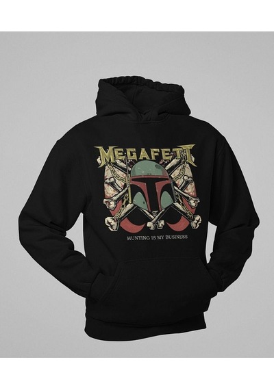 Sevbano Megadeth Rock Metal Baskılı Unisex Oversize Hunting Is My Busines Siyah