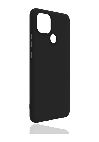 Kilifone - Realme Uyumlu C25y - Kılıf Mat Soft Esnek Biye Silikon - Siyah