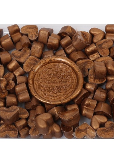 Mühür Mumu Eritme Kalp Boncuk Paket Mo No:550 SATEN ALTIN KARAMEL