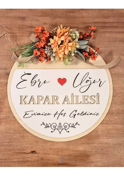 Kapı Dekorasyon Kapı Önü Aksesuar Krem