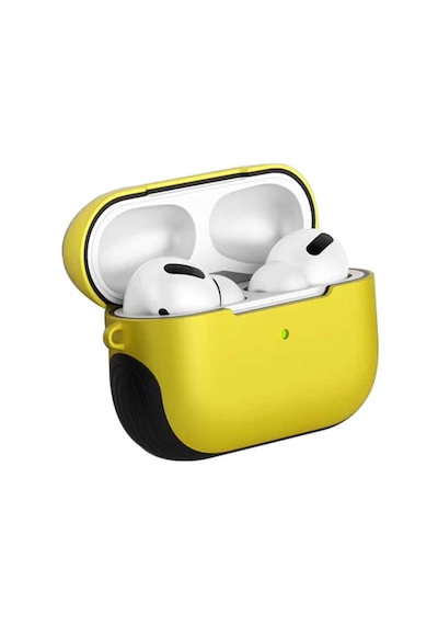 Apple Uyumlu AirPods Pro Kılıf Zore Shockproof Silikon Sarı