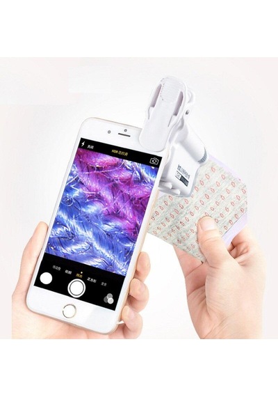 40-60X Büyüteç Zoom Ayarlı Led Işıklı Evrensel Telefon Klipli