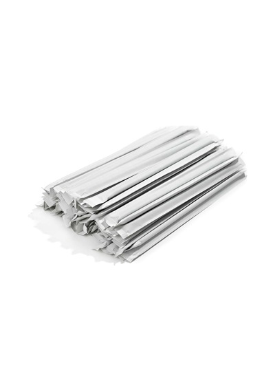 Kağıt Pipet Beyaz Sargılı 6x215mm 100 Adet 100 Adet