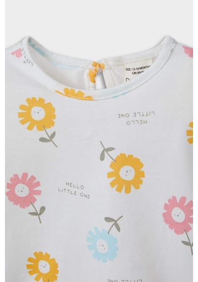 Defacto Kız Bebek Pijama Takımı Çiçek Desenli Kısa Kollu Penye Üst Beli Lastikli Şort E9694a525smwt47 Beyaz Defacto Kız Bebek Pijama Takımı Çiçek Desenli Kısa Kollu Penye Üst Beli Lastikli Şort E9694a525smwt47 Beyaz