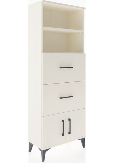 Arges Dolap 2 Raflı 2 Çekmeceli 2 Kapaklı 60x30x163 Aytaşı-ay... Aytaşı