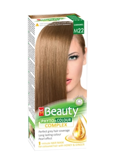 Mm Beauty Bitkisel Saç Boyası Açık Kumral, Karamel M22