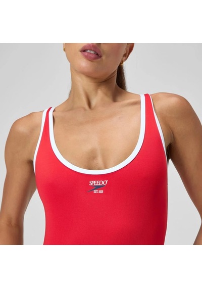 Speedo Solid Scoop 1pc Af Kadın Mayo 8-00505000764 Kırmızı