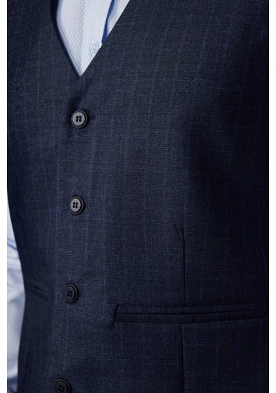 Tudors Slim Fit Dar Kesim Fleto Cep 4 Mevsim Çizgili Lacivert Erkek Yelek-30223-Lacivert Tudors Slim Fit Dar Kesim Fleto Cep 4 Mevsim Çizgili Lacivert Erkek Yelek-30223-Lacivert