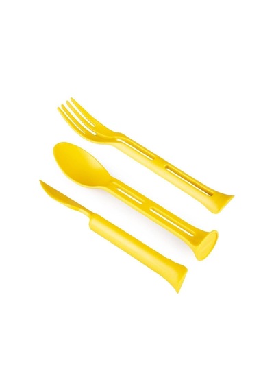 Combo 3 In 1 Çatal Kaşık Set Sarı Sarı