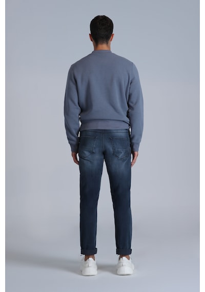 Lufian Erkek Jasper Smart Slim Fit Jean Pantolon 112200218 Mavi Mavi