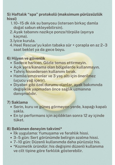 Heél Rescue Çatlak Topuk Yoğun Bakım Balmı 100 Gr, Shea & Çay Ağacı, Doğal Ayak Kremi