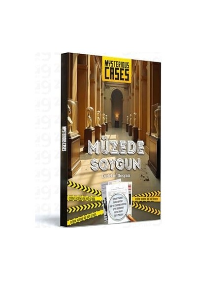 Cases Müzede Soygun, Dedektif Dosyası, Gizem Çözme Oyunu, Şüpheli Kartları Ve İpucu Belgeleri İle