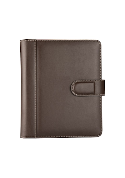 Organizer Ajanda Tarihsiz Çizgili 4 Halkalı 19.5x23 CM - Kahve Kahverengi