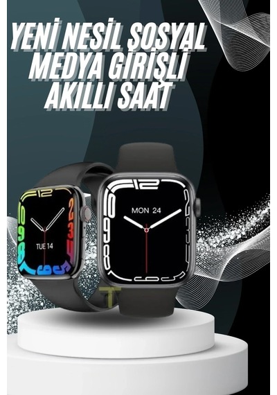 Yeni Model Akıllı Saat Dokunmatik Ekran Uni Amoled Ekran 44 Mm