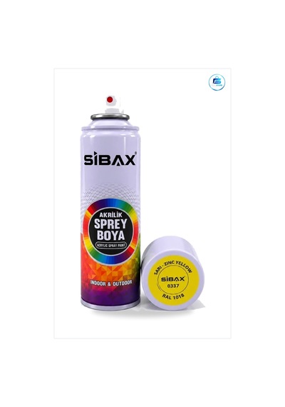 Sarı Sprey Boya 250 Ml Akrilik Hobi Rötuş Boyası İç Ortam Dış Mek