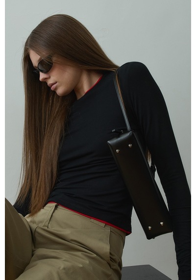 Suud Collection Siyah Kate Slim Tişört