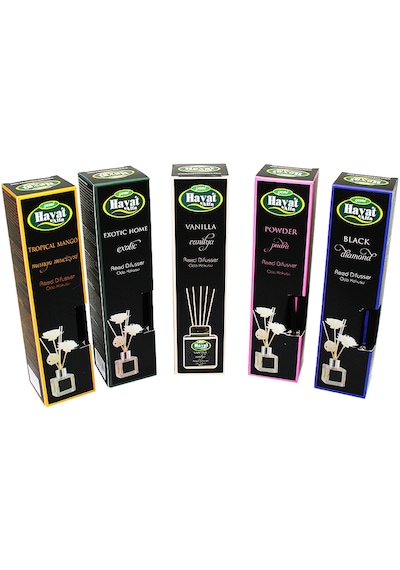 Hayat Alfa Kare 100ml Bambu Çubuklu Mix Ortam Oda Kokusu 5324 Abundance Prosperity