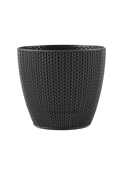 Anafor Saksılık Siyah 25 Cm Siyah Saksı