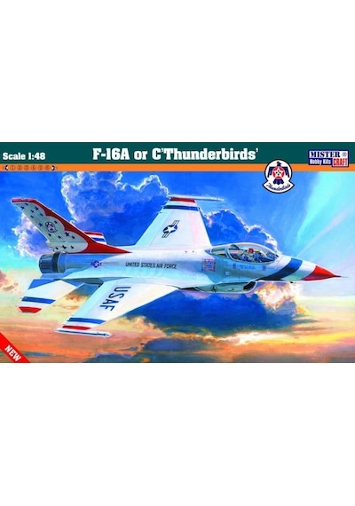 Mistercraft G035 1/48 F-16 A-c Thunderbirds Savaş Uçağı Plastik Model Kiti-49670