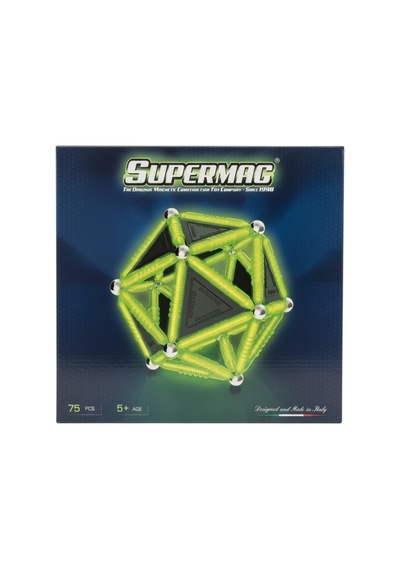 Supermag 75 Parça Fosforlu Manyetik Yapı Ve Geometri Oyuncağı- Stem Set