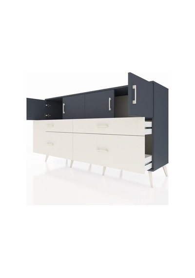 Hyperion Konsol 2 Raflı 4 Çekmeceli 4 Kapaklı 176x44x99 Antrasit- Antrasit-antrasit/aytaşı Hyperion Konsol 2 Raflı 4 Çekmeceli 4 Kapaklı 176x44x99 Antrasit- Antrasit-antrasit/aytaşı