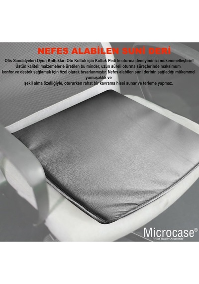 Microcase 3d Ortopedik Oto Araç Oyuncu Koltuk Minderi 2 Adet Al4337 Siyah Diğer