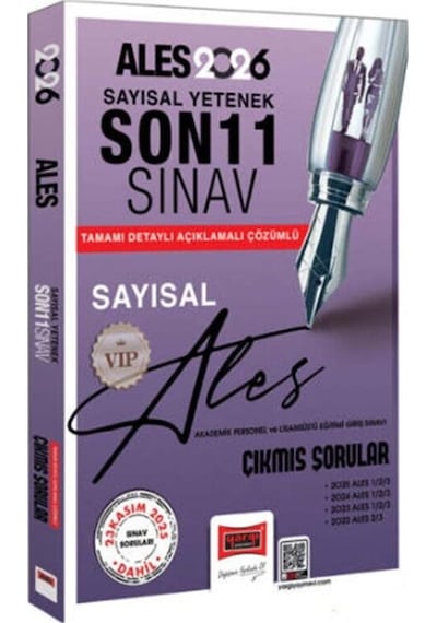 Yargı Yayınları 2026 Ales Sayısal Yetenek Son 11 Sınav Çıkmış Sorular