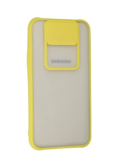 Newface  Samsung  Uyumlu Galaxy J7 Kılıf Palm Buzlu Kamera Sürgülü Silikon - Sarı