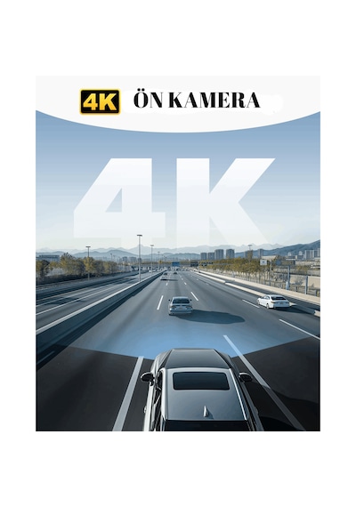F9 Lite 4k Wifi Gps Araç Kamerası Adas Destekli Mini Araç İçi Kamera G-sensör & 24 Saat Park Modu