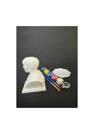 3d Harry Potter Büst Figür Boyama Seti - Kendin Boya Hobi Ve Etkinlik Seti - Akrilik Boya + 2 Fırça